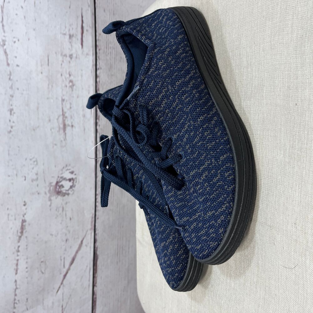 NWT Easy‎ Spirit Dark Blue Lace Up Knit Sneakers Size 10